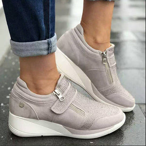 2023 Spring Rhinestone Thick Sole Velcro Casual Sneakers