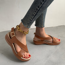 Load image into Gallery viewer, Solid Color Casual Women&#39;s Sandals

