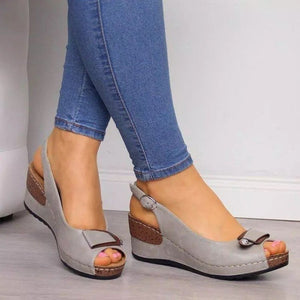 Women's high heel fish mouth sandals