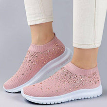 Load image into Gallery viewer, Libiyi Women&#39;s Crystal Breathable Slip-On Walking Shoes - Libiyi
