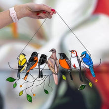 Load image into Gallery viewer, Birds Stained Window Hangings
